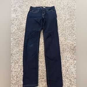 Levi’s 710 Super Skinny Dark Denim Jean 25